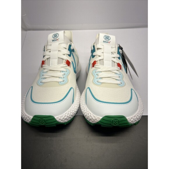 GFORE MG4x2 Knit Cross Trainer Golf Shoe White/Aqua/Green Women 9.5 NEW - Picture 7 of 9